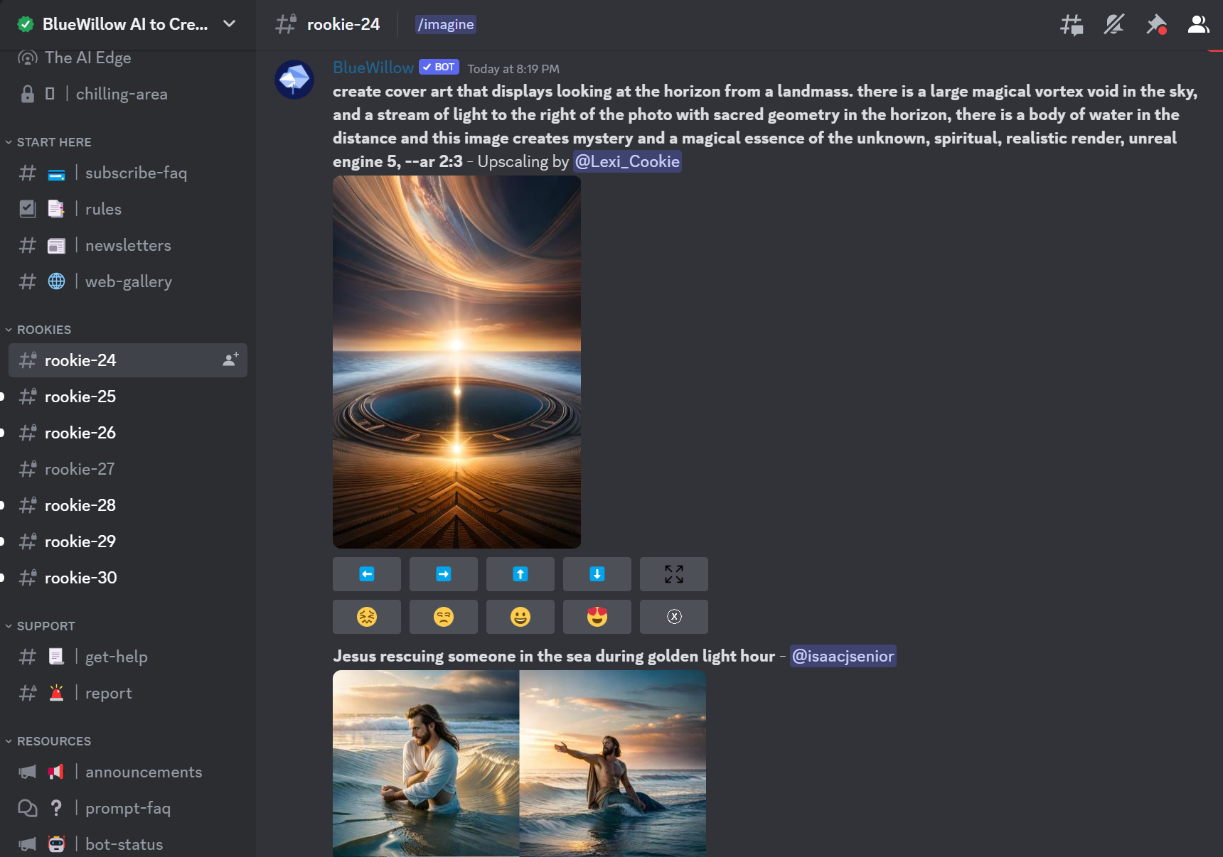BlueWillow AI's Discord